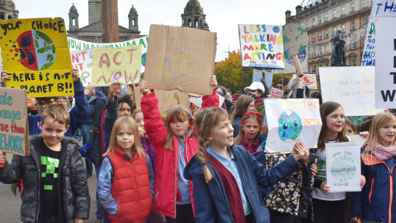 Los jóvenes toman la COP26 y Glasgow para exigir acciones contra el cambio climático