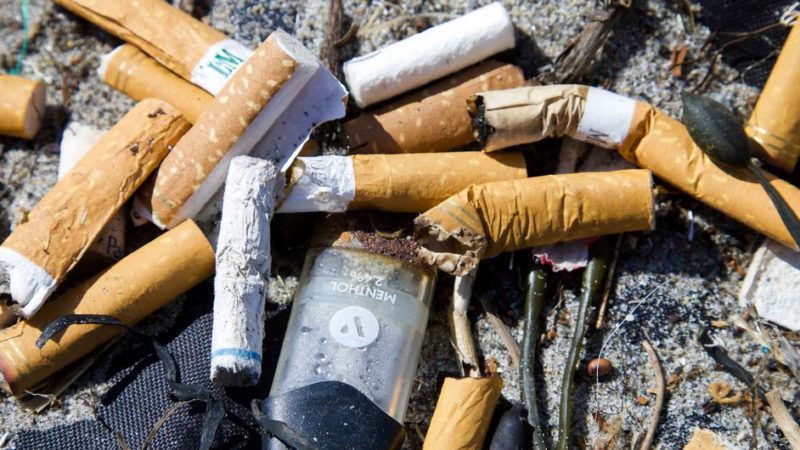 Lanzan una nueva campaña para reducir la contaminación de los microplásticos que ocasionan los cigarrillos