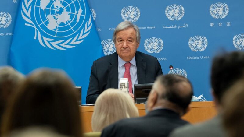 Guterres: “Si un tercio de los países del G20 estuviera bajo el agua, quizás les resultaría más fácil acordar recortes de emisiones”