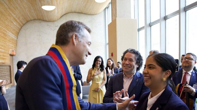 Gustavo Dudamel presenta en la ONU una campaña mundial para apoyar la recuperación de Venezuela